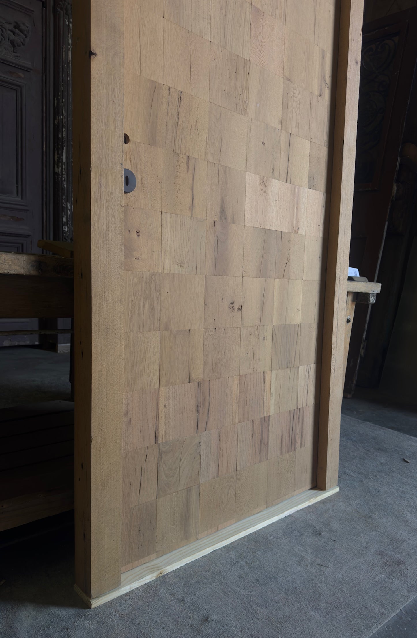French Oak Plank Single Door - 34.5x93.5 - L447