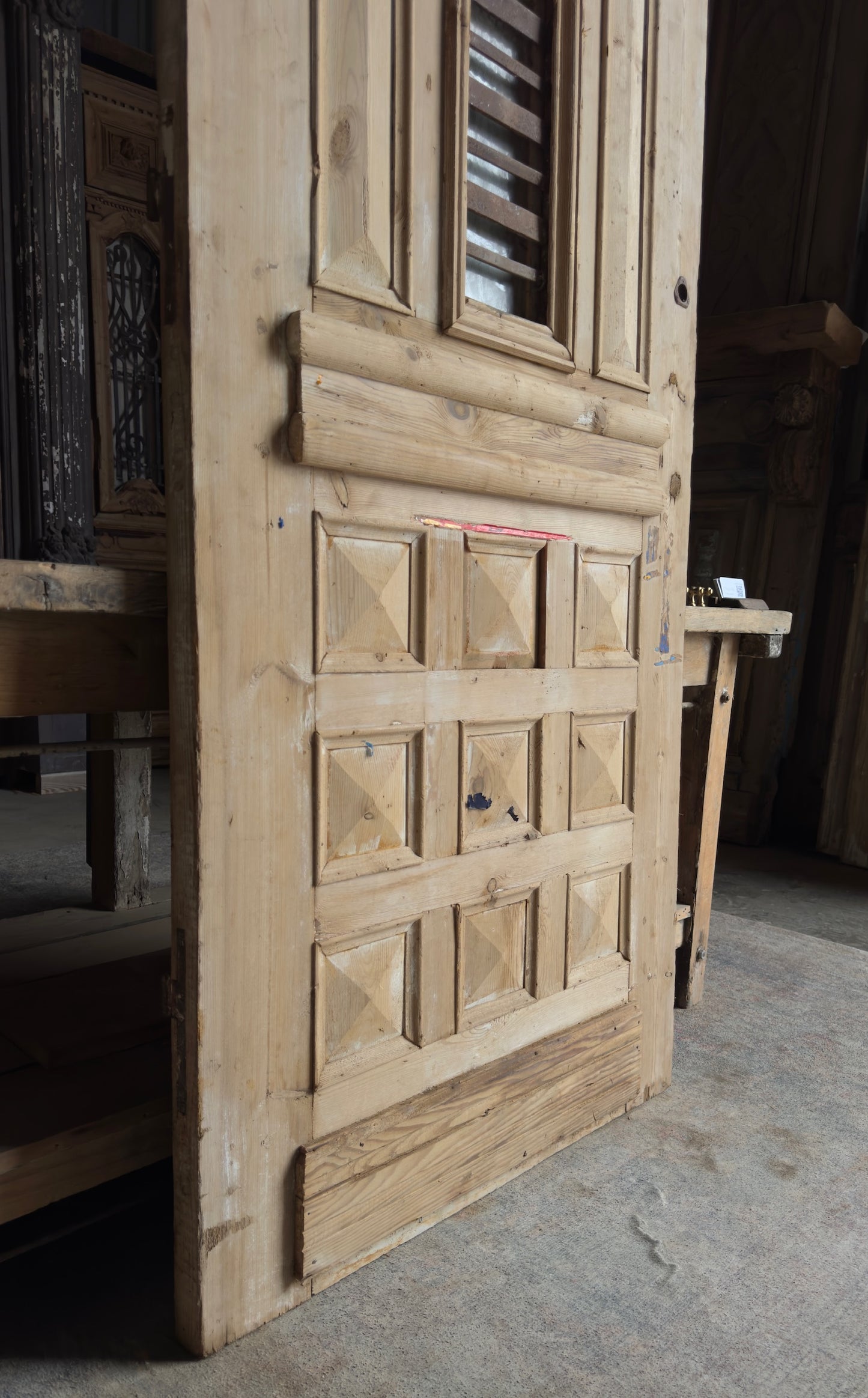 19th Century Single Antique Iron Door - 35.25x83.25 - L198