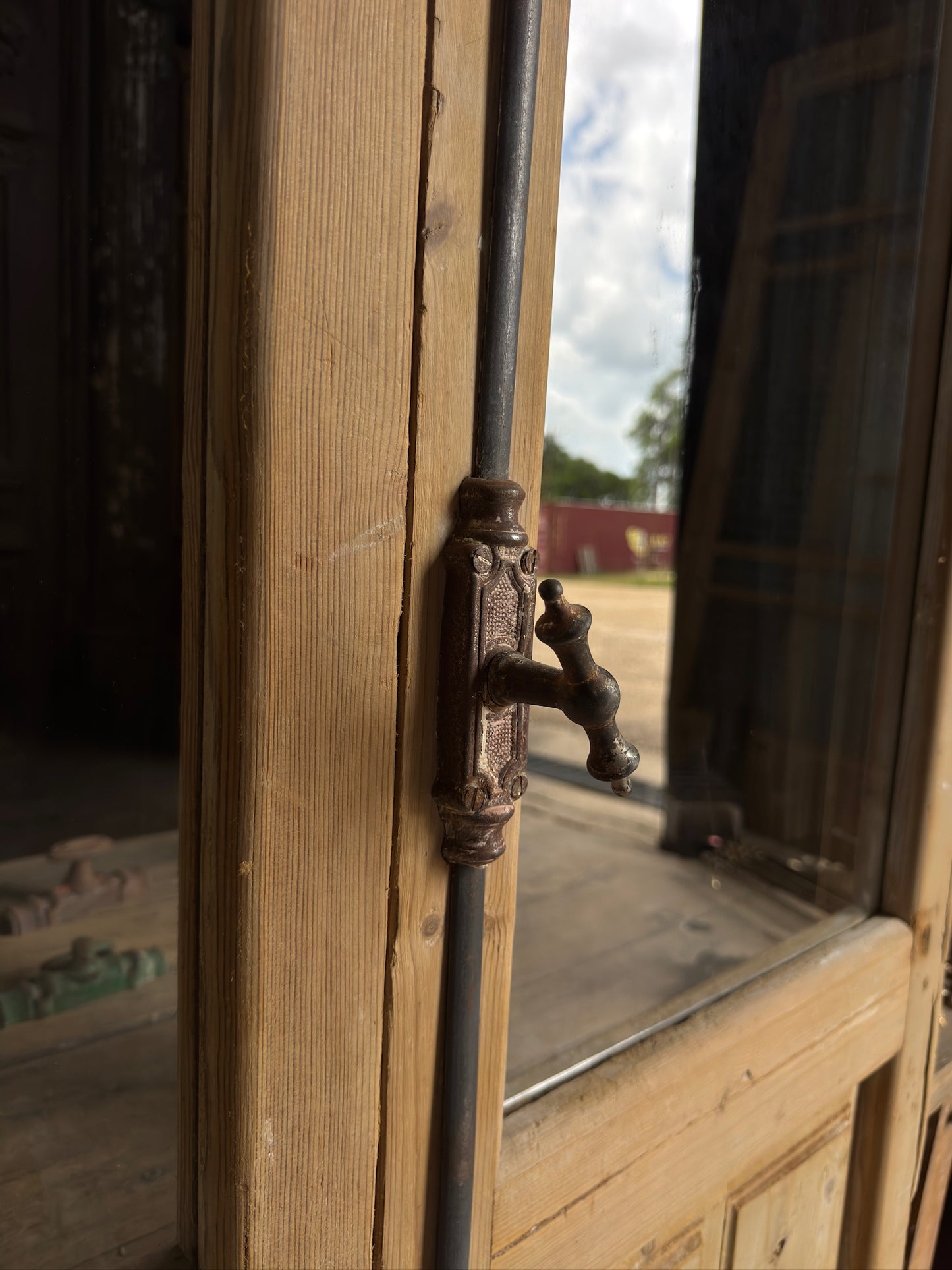 Antique 3 Lite French Doors - 37.25x95 - L706