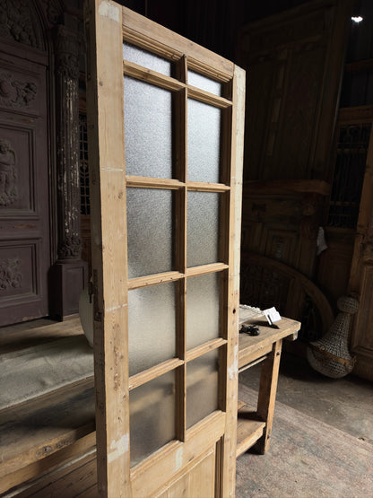 Single Antique Glass Door - 26x75.5 J117