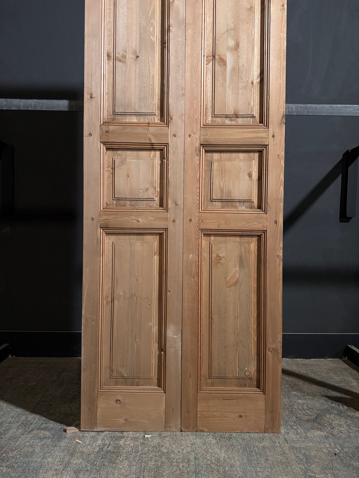 Handcrafted 3 Panel Solid French Doors - 36x96 - N220