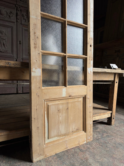 Single Antique Glass Door - 26x75.5 J117