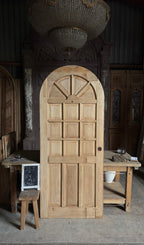 Antique Arched Panel Single Door - 35.5x84 - L420