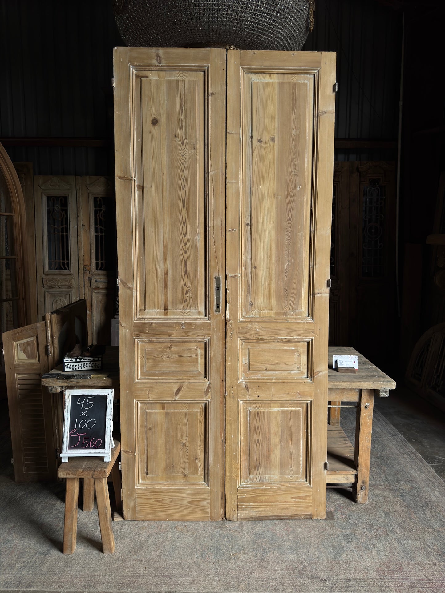 Solid Antique French Pair - 45x100 J560