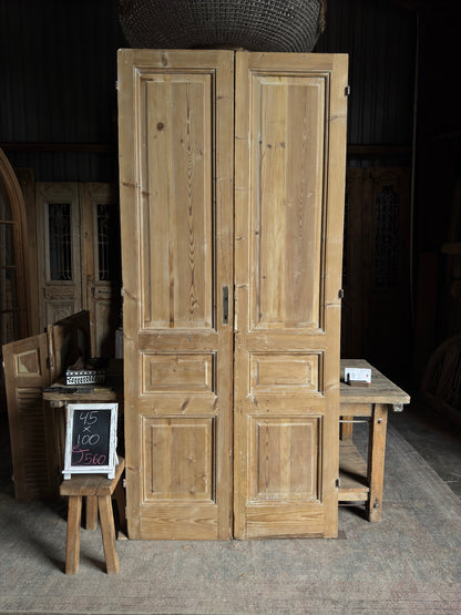 Solid Antique French Pair - 45x100 J560