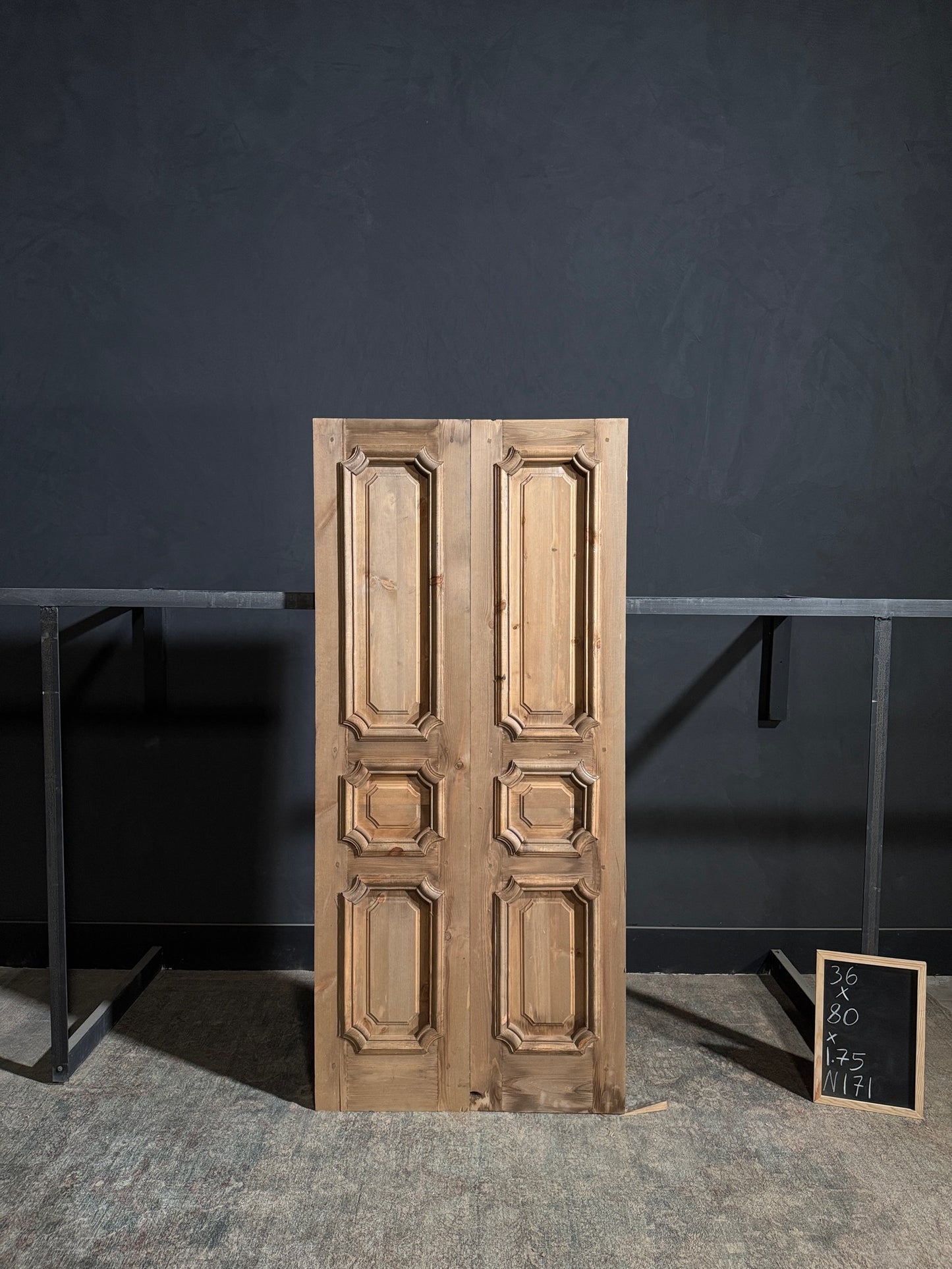 (The Edmund) Handcrafted Solid Wood French Doors - 36x80 - N171