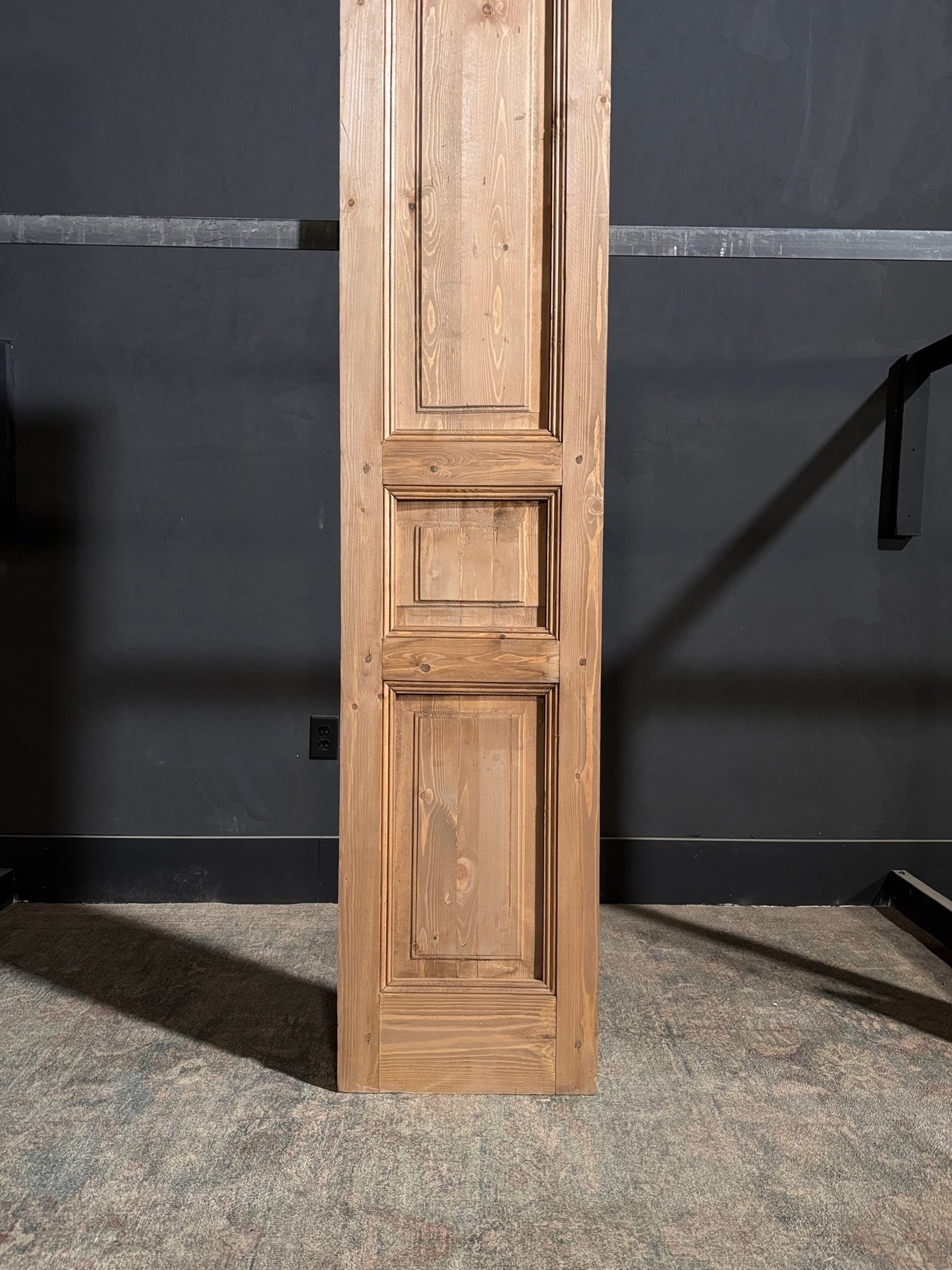 Handcrafted 3 Panel Solid Single Door - 18x80 - N197