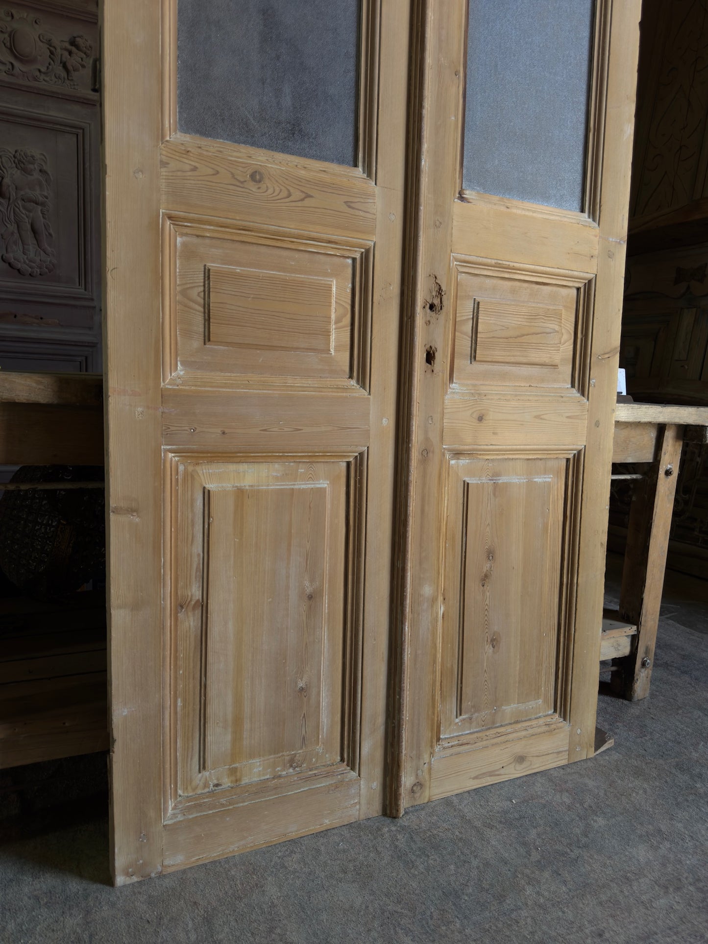 Glass Antique French Doors - 40x94.5 J567