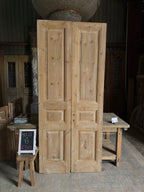 3 Panel Antique Solid French Doors - 40.25x93 K50