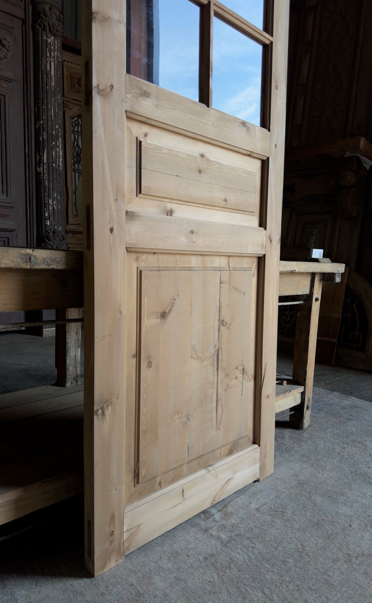 Handcrafted 8 Lite Single Glass Door - 30x96 L10