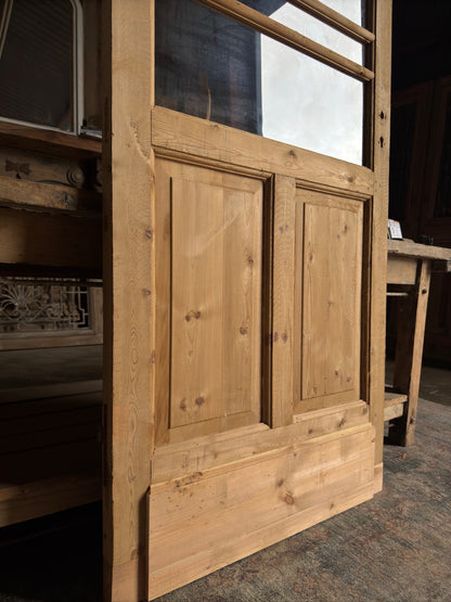 European Antique Single Glass Door - 34.25x96 G52