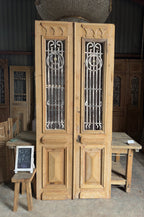19th Century Antique Iron French Doors - 42.75x97.5 K481