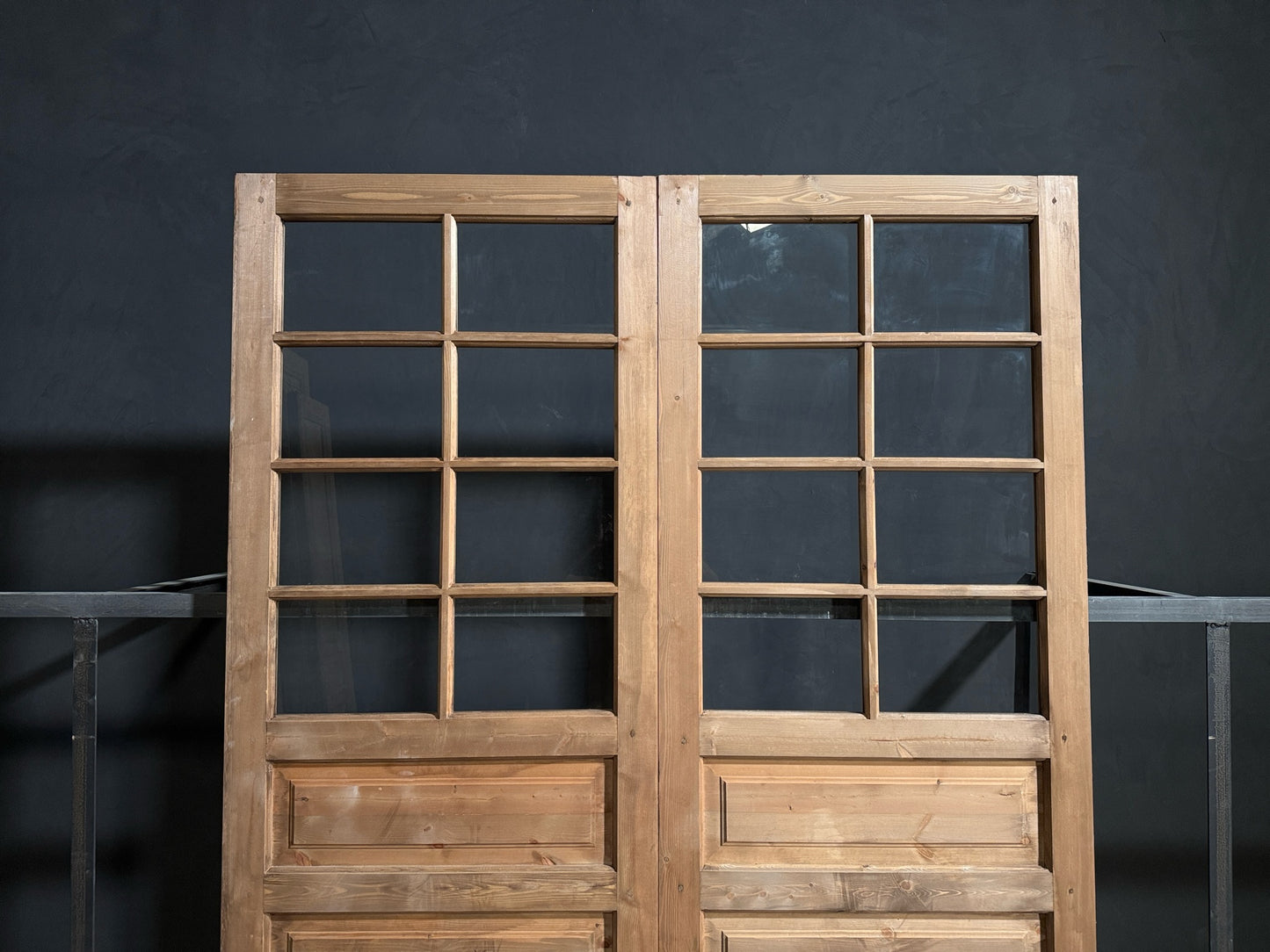Handcrafted 8 Lite Glass French Doors - 72x96 - N210