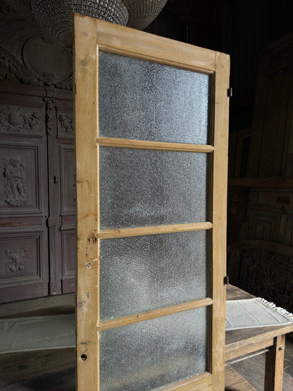 4 Lite Antique Glass Single Door - 27.75x85.5 J497