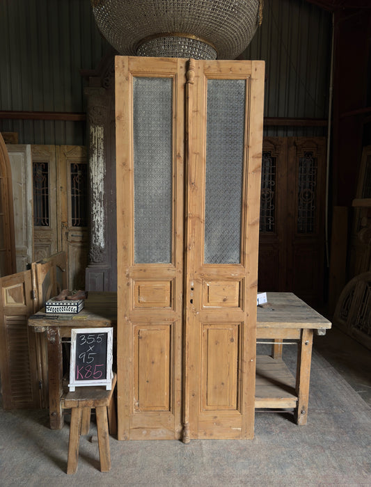 Glass Antique French Doors - 35.5x95 K85