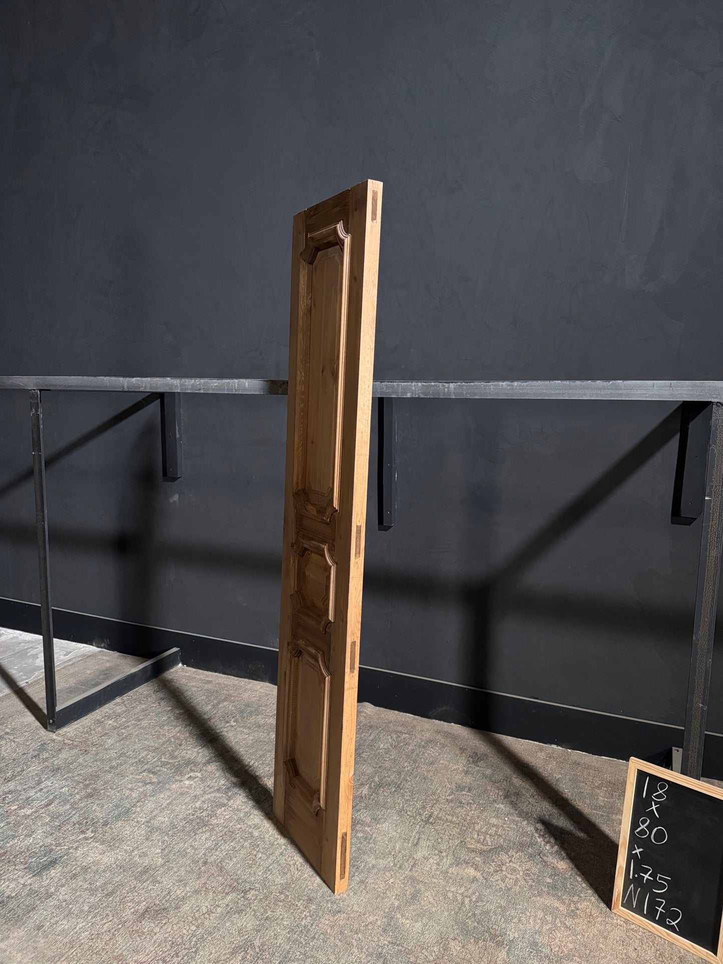 (The Edmund) Handcrafted Solid Wood Single Door - 18x80 - N172