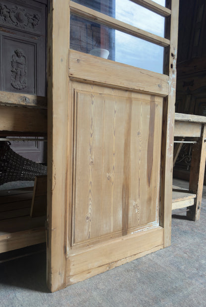 19th Century Antique Glass Single Door - 29.75x89 K130