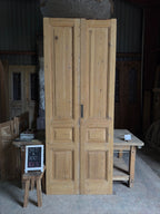 3 Panel Antique Solid French Doors - 39.5x100 K63