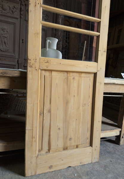 Single Antique Glass Door - 26.5x87 J361