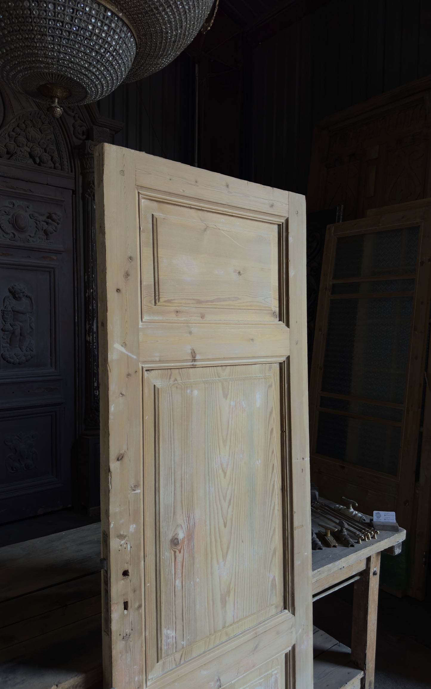 Antique 3 Panel Door - 28.25x80.25 - L681