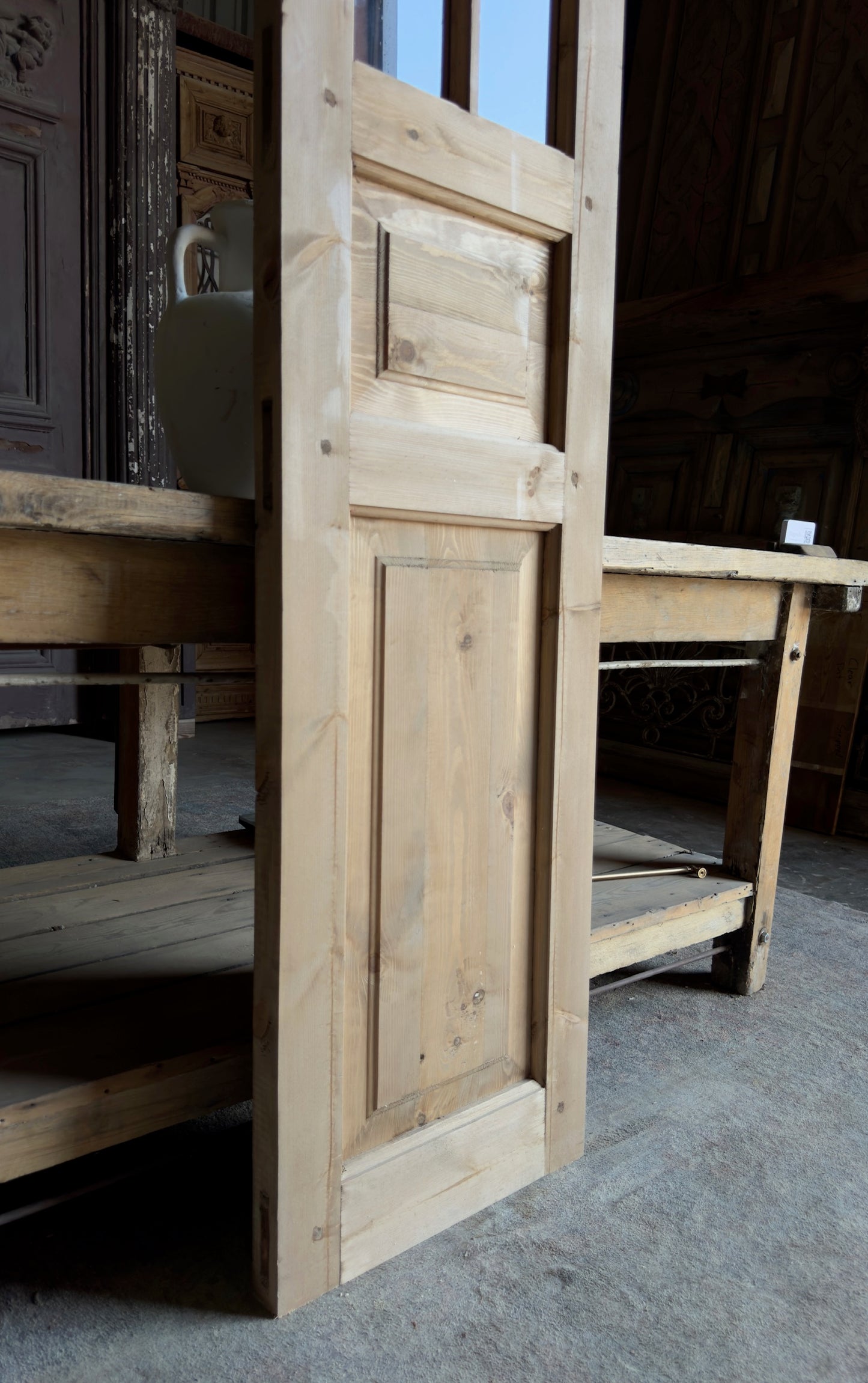 Handcrafted 8 Lite Single Glass Door - 18x96 L12
