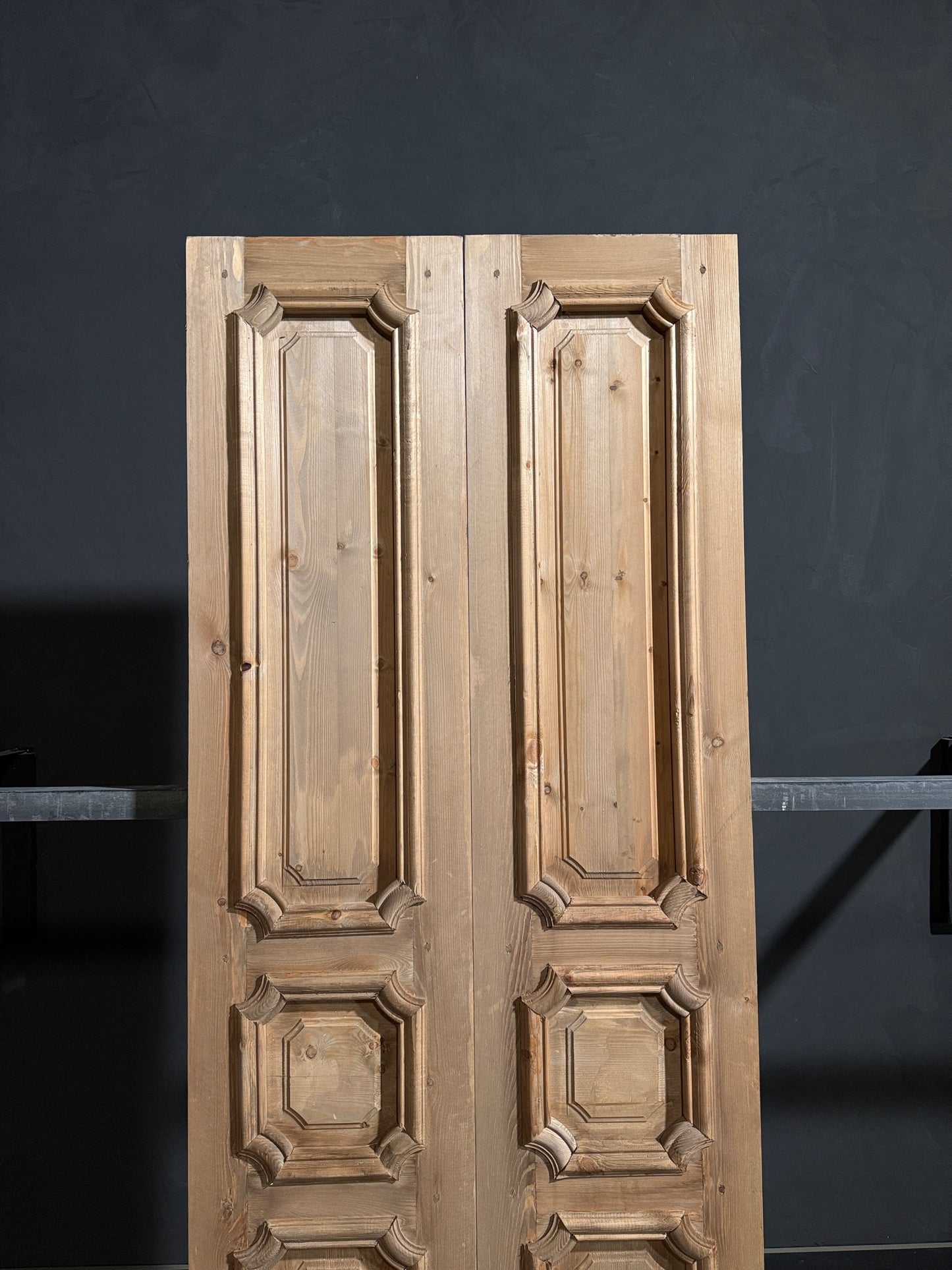 (The Edmund) Handcrafted Solid Wood French Doors - 36x96 N222