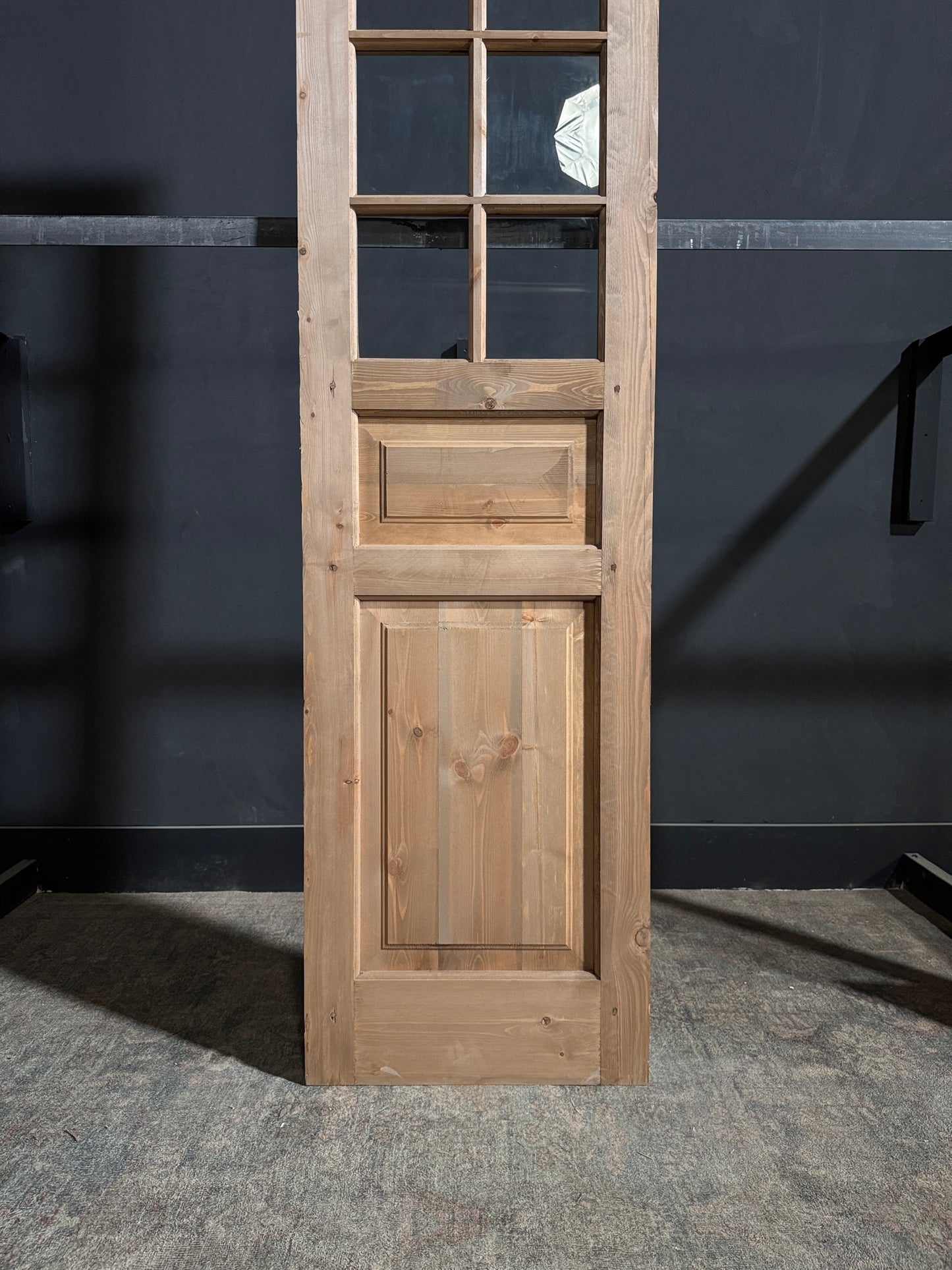 Handcrafted 8 Lite Single Glass Door - 24x96 - N209