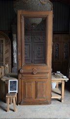 Old World Full Lite Antique Entry Door - 39x105 - L242