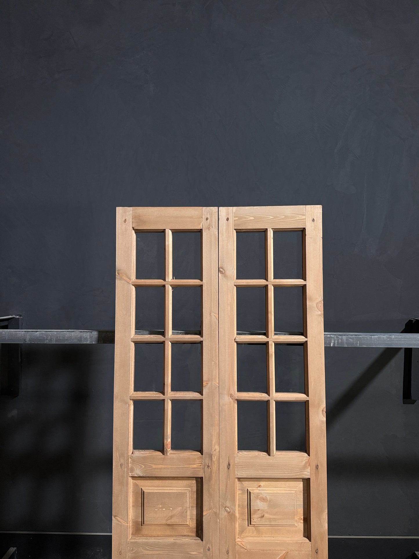 Handcrafted 8 Lite Glass French Doors - 32x80 - N203