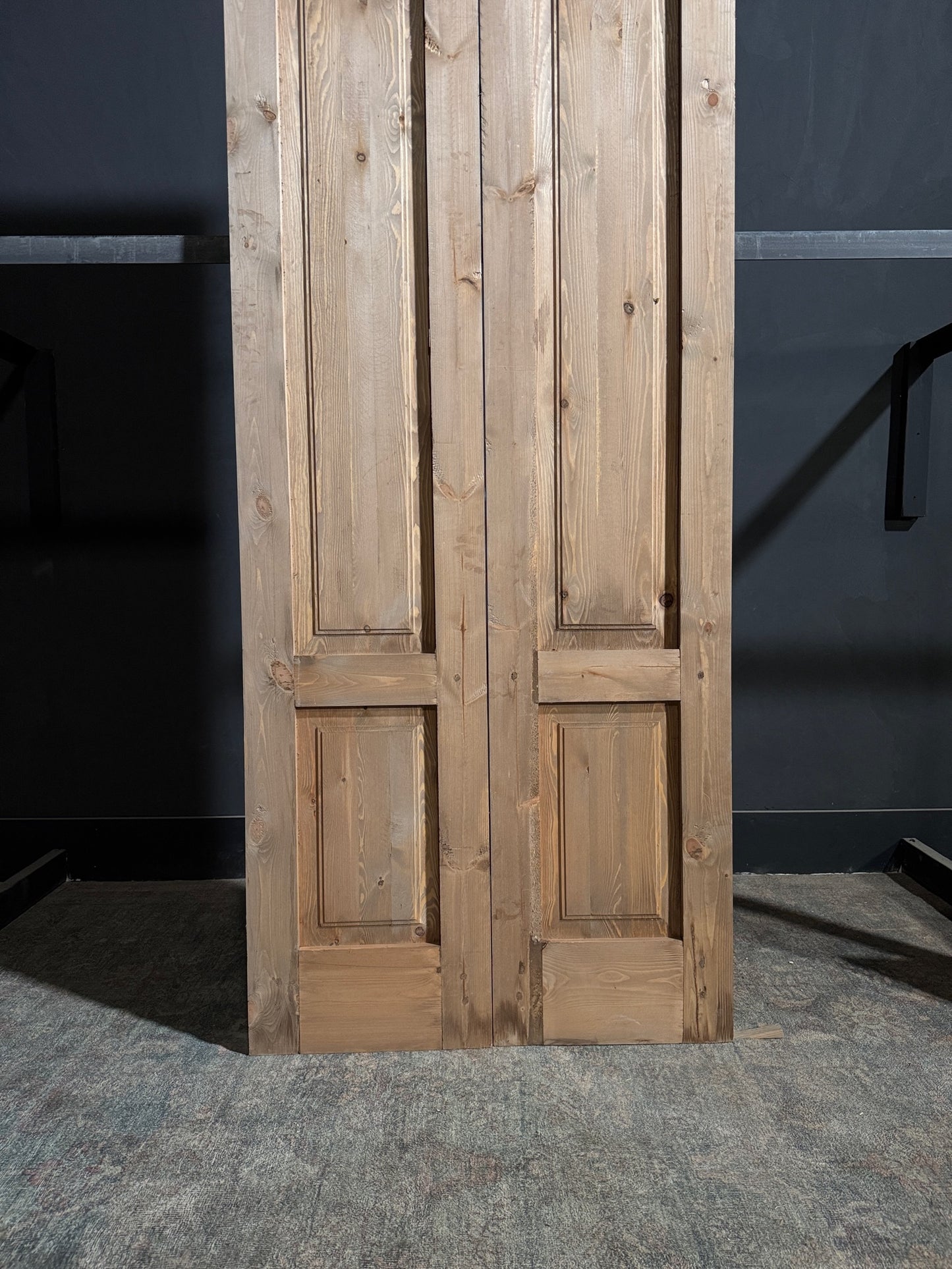 (The Allegra) Handcrafted Solid Wood Double Doors - 36x96 - N157