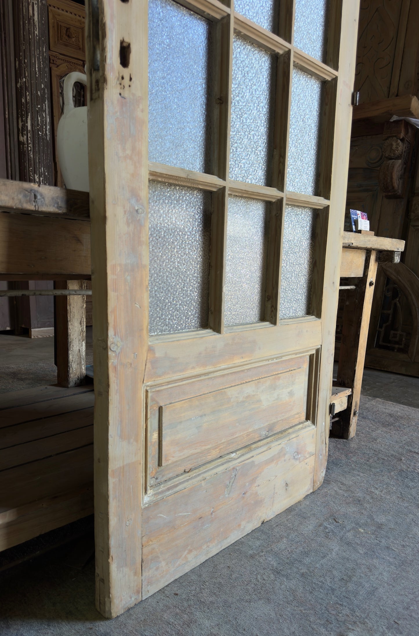 15 Lite Antique Glass Single Door - 32.25x87 K218