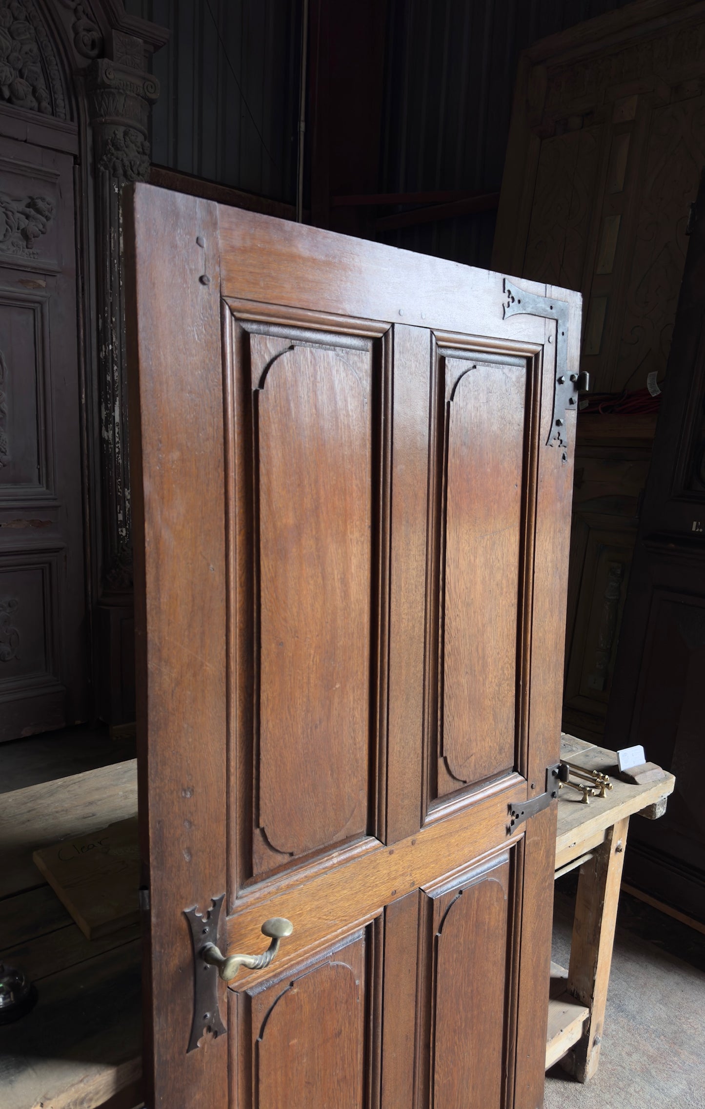 French Provincial 4-Panel Antique Single Door - 32.5X70.75 - L253