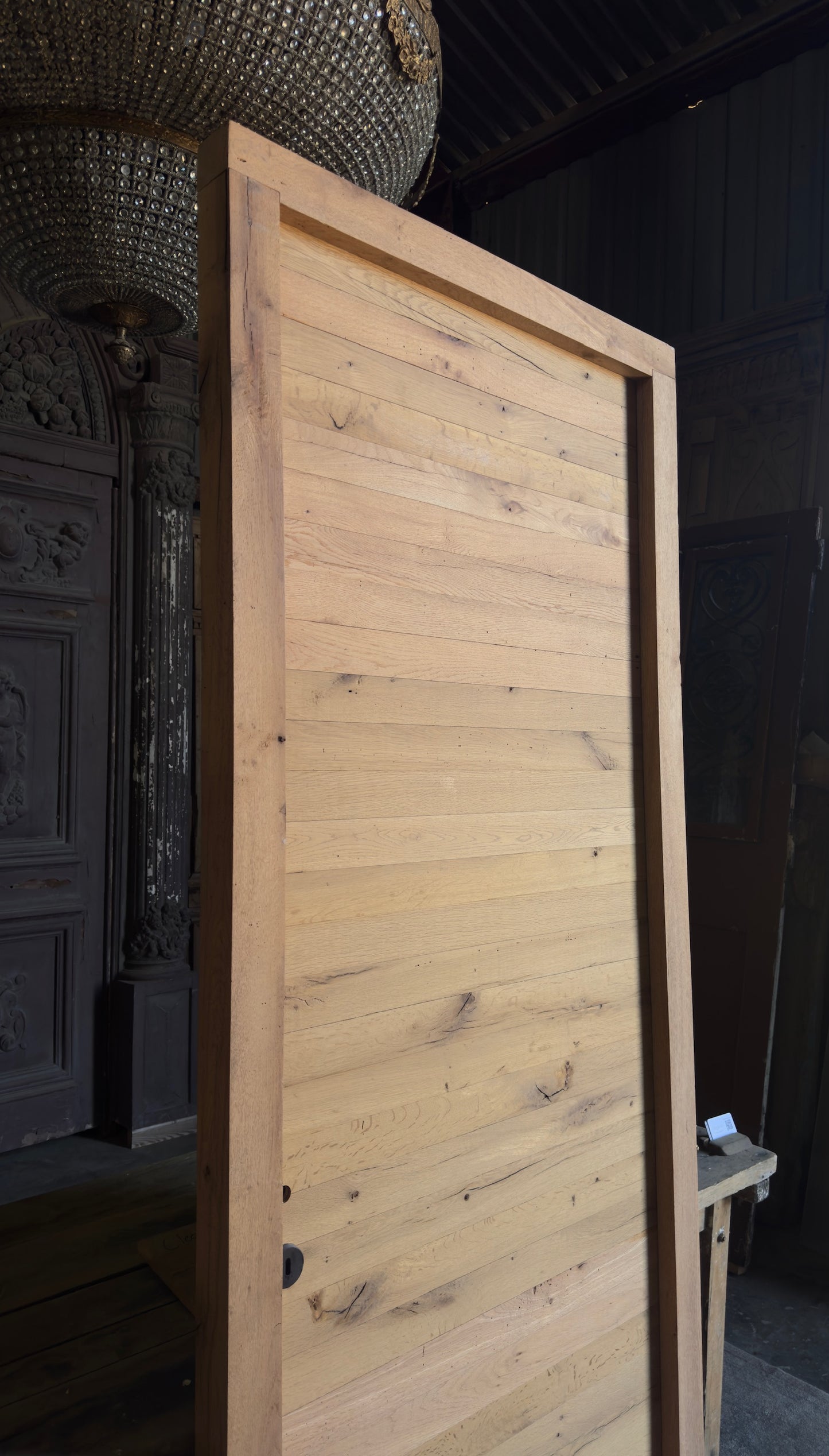 French Oak Plank Single Door - 34.5x93.5 - L451