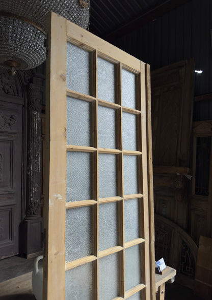 18 Lite Antique Glass Single Door - 33.5x99.5 K301