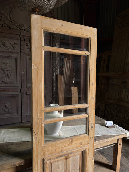 Raised Molding Antique Glass Single Door - 26.25x79.25 J487