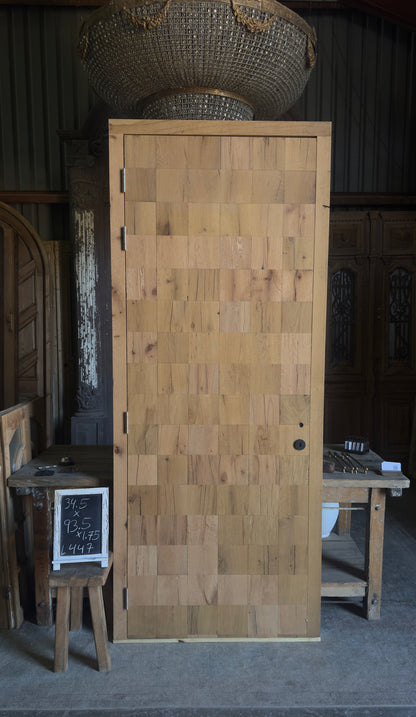 French Oak Plank Single Door - 34.5x93.5 - L447