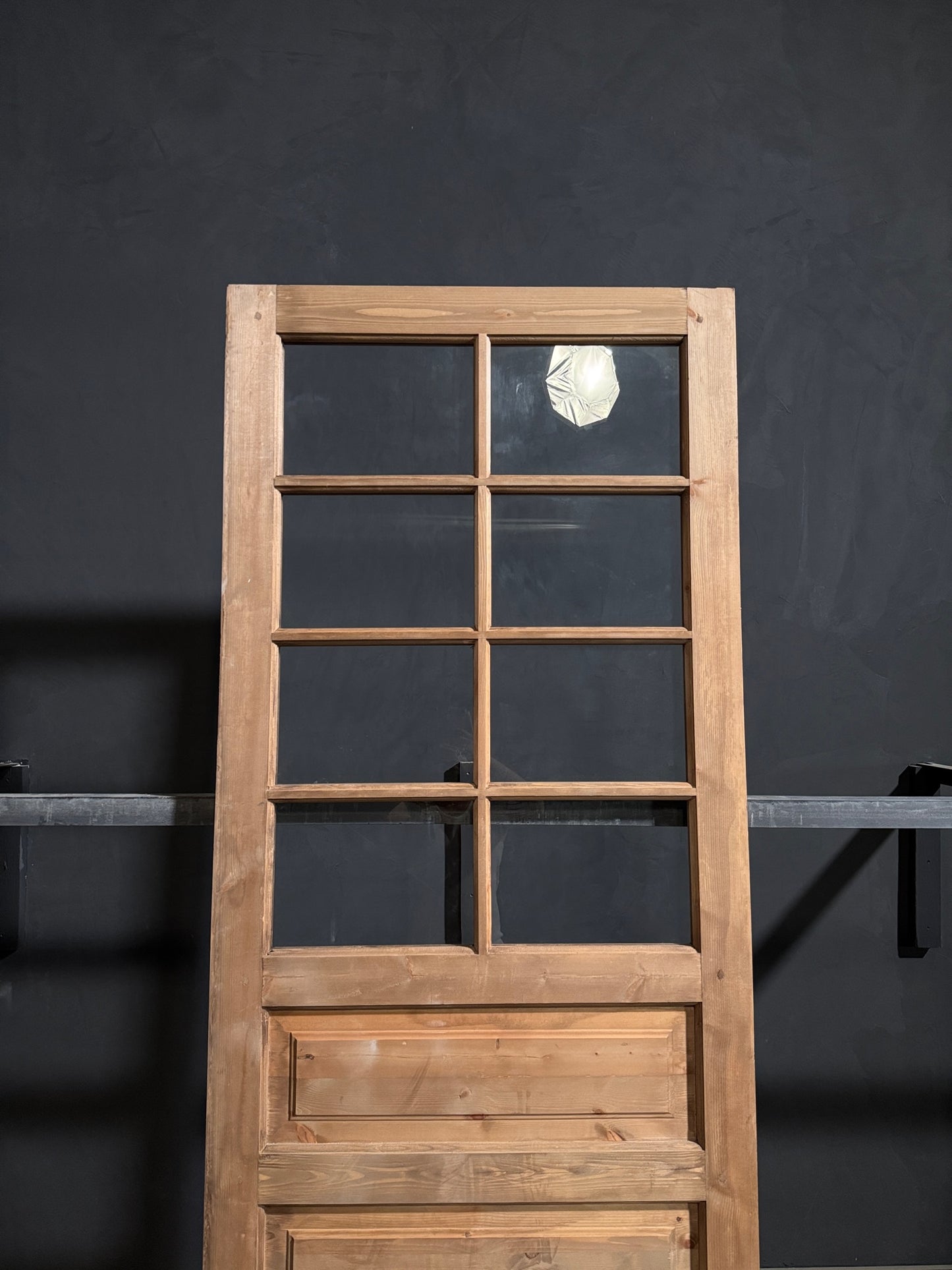 Handcrafted 8 Lite Single Glass Door - 36x96 - N211