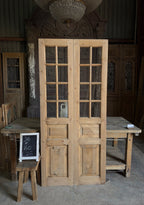 Handcrafted 8 Lite Glass French Doors - 36x80 L25