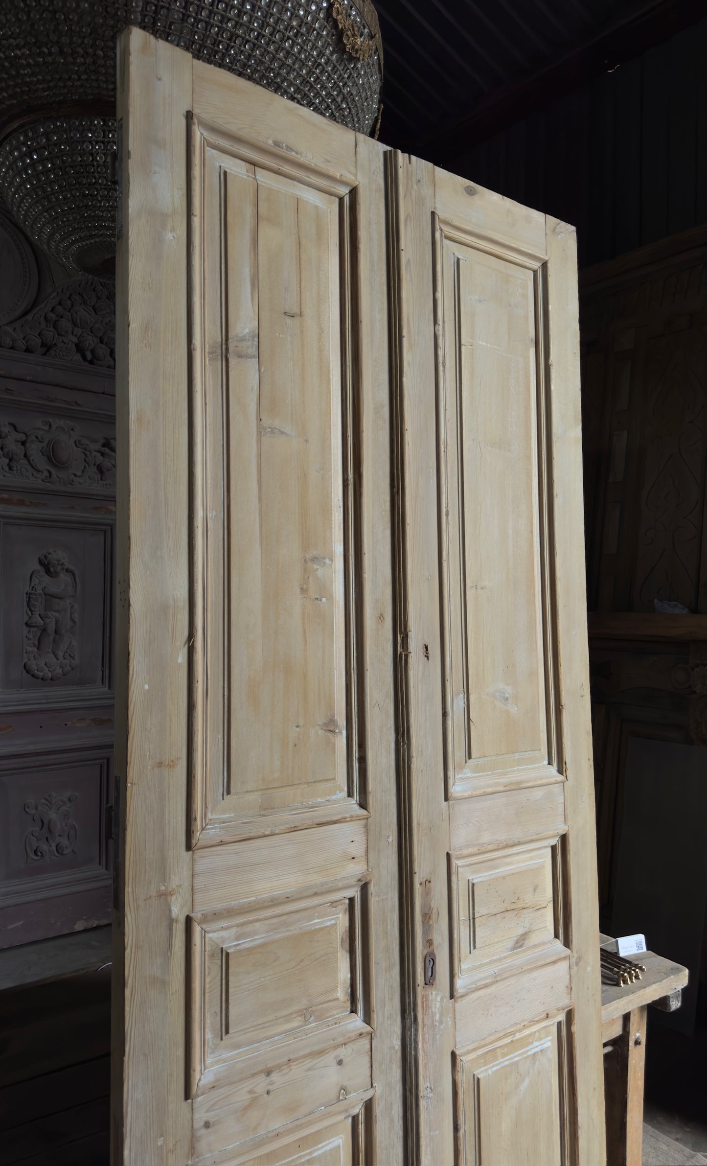 Antique 3 Panel French Doors - 43x101 - L593