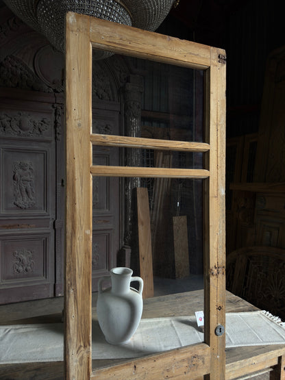 Single Antique Glass Door - 27.5x88 J498