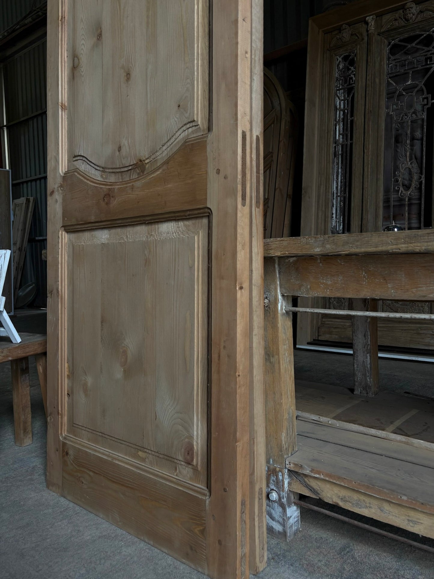 (The Helena) Handcrafted Hand carved Solid French Pair - 64x96 L43