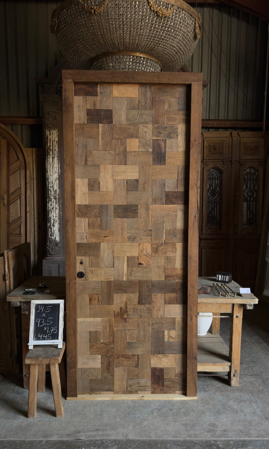 French Oak Plank Single Door - 34.5x93.5 - L445