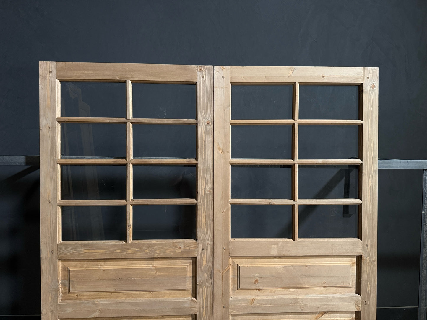 Handcrafted 8 Lite Glass French Doors - 72x80 - N187