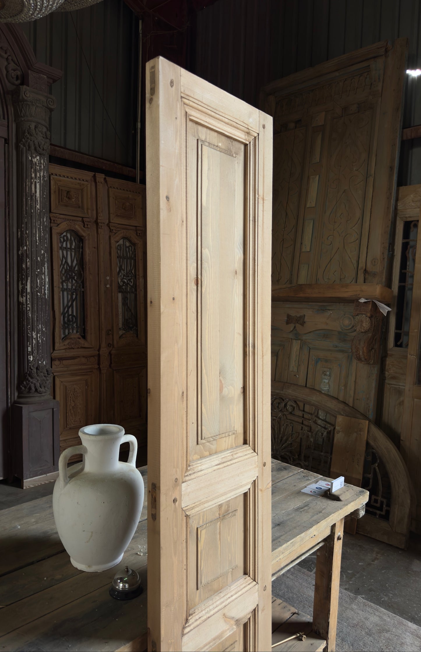 Handcrafted 3 Panel Solid Single Door - 16x80 L34