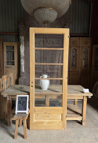 5 Lite Antique Glass Single Door - 31.25x84.25 K310