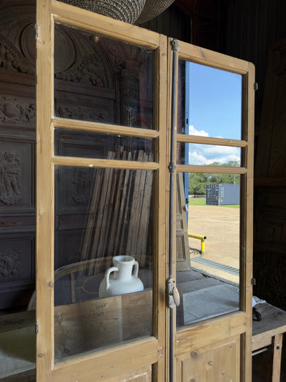 6 Lite European Antique Glass French Doors - 40x86 J274