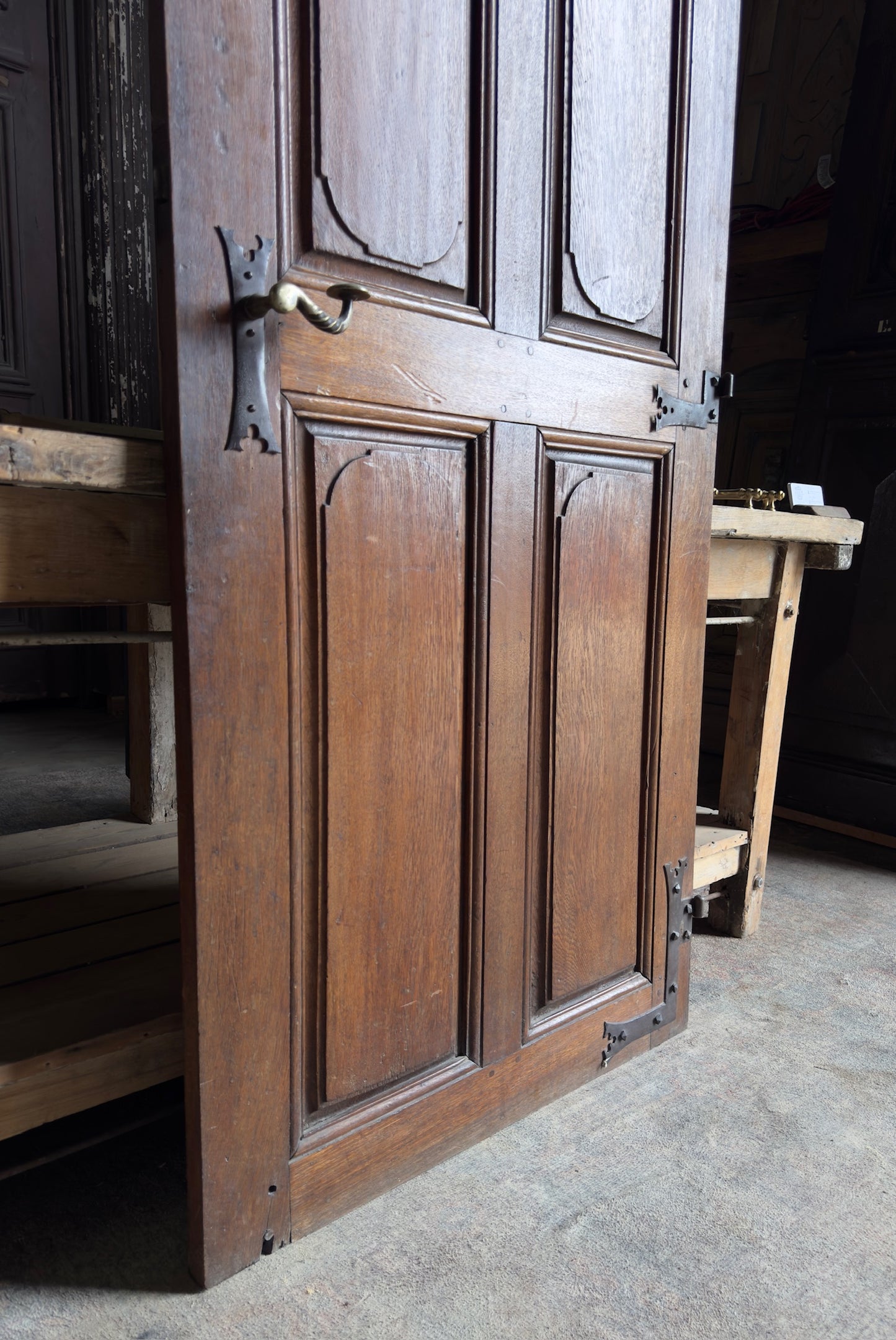 French Provincial 4-Panel Antique Single Door - 32.5X70.75 - L253