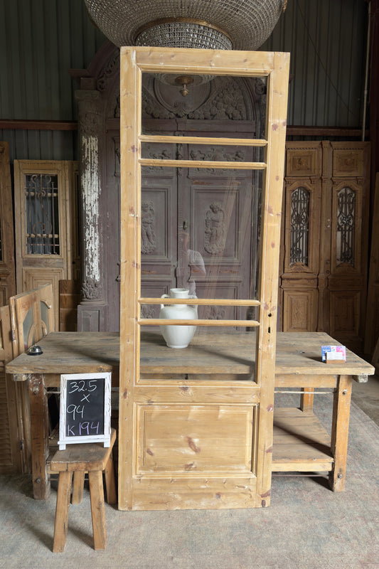 5 Lite Antique Glass Single Door - 32.5x94 K194