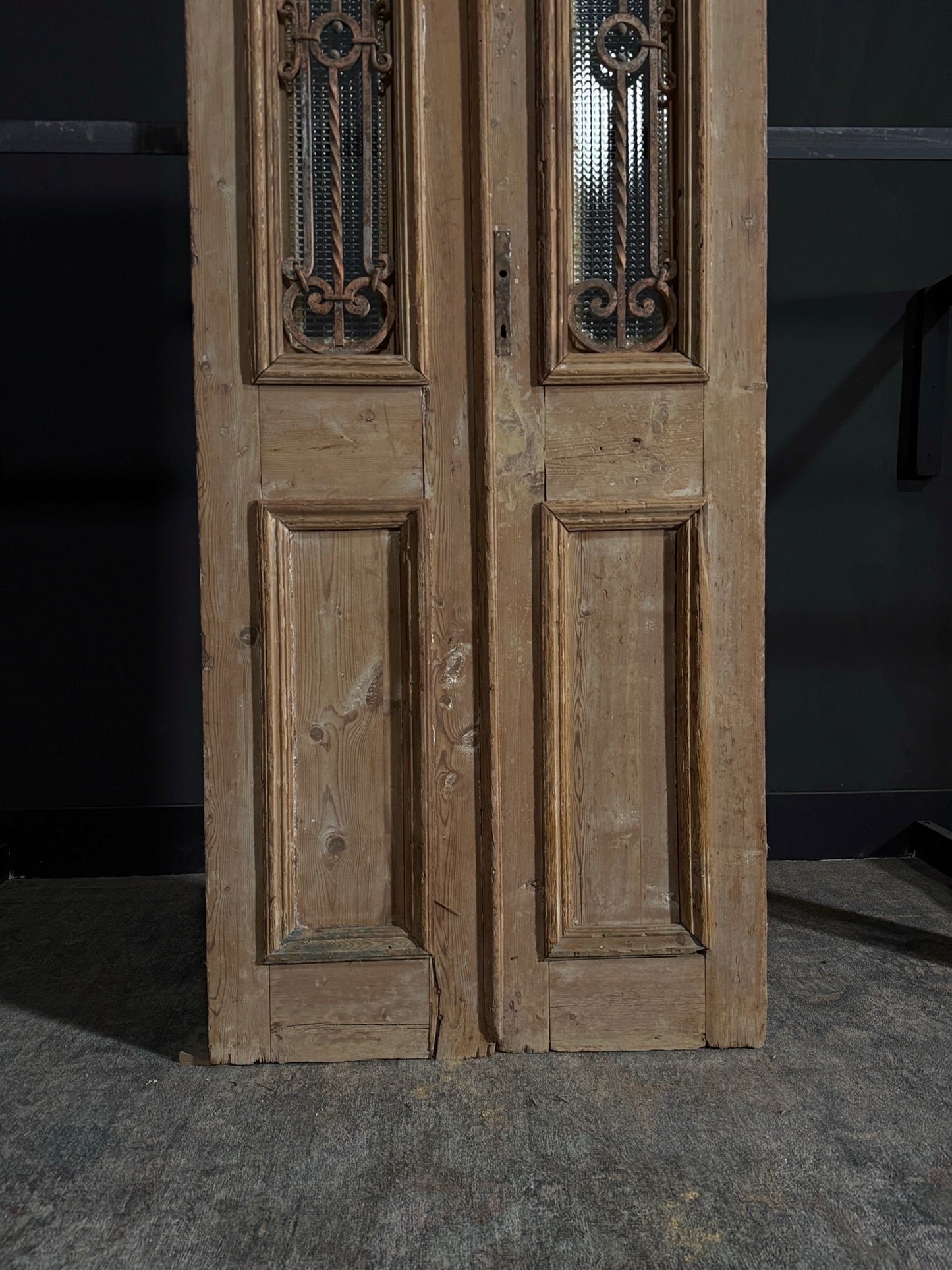 Antique Iron French Doors - 36.25x90.5 - N44