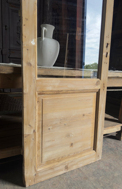 Single Antique Glass Door - 27.5x82 J358